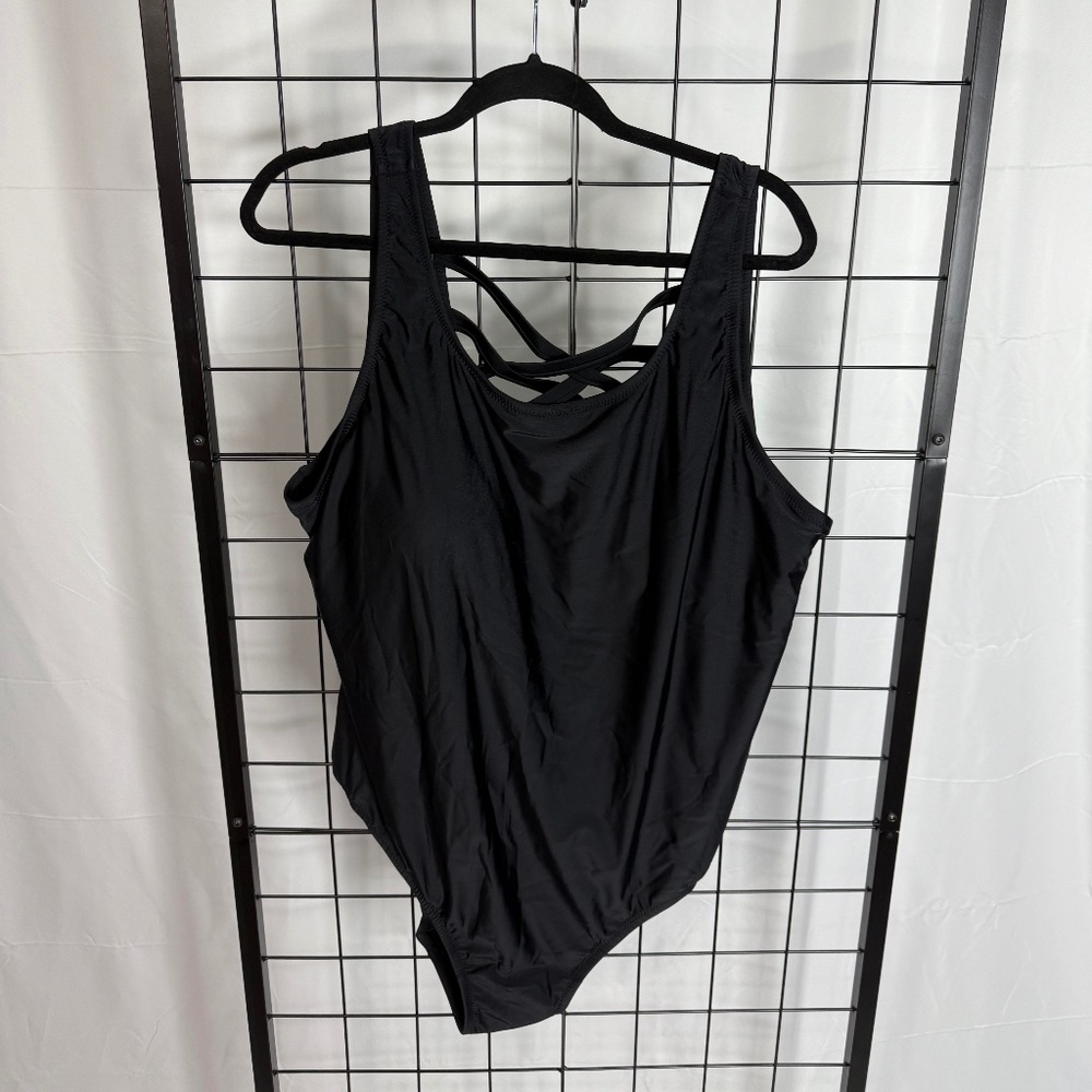 Unbranded 4X Brand New Black One Piece Swimsuit